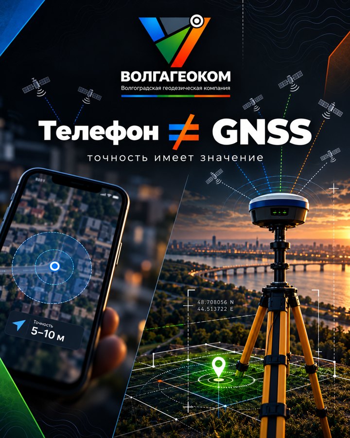 GPS в телефоне и профессиональный GNSS — это не одно и то же